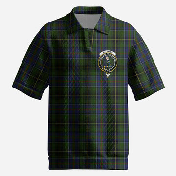 MacInnes (McInnes) Tartan Men’s Polo Sweater Top with Family Crest