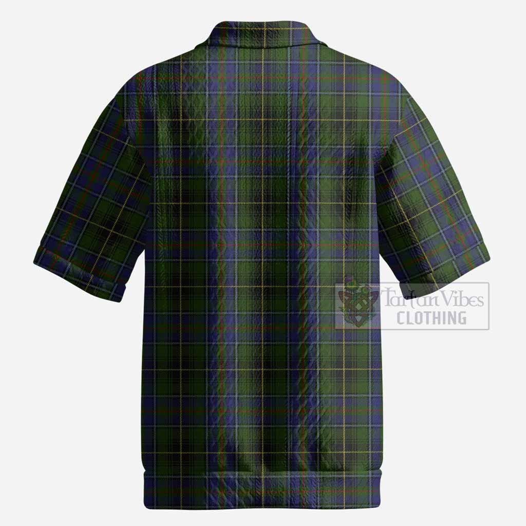 MacInnes (McInnes) Tartan Men’s Polo Sweater Top with Family Crest