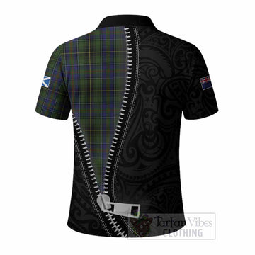 MacInnes (McInnes) Tartan Polo Shirt New Zealand Pattern Unique Zipper Stylized