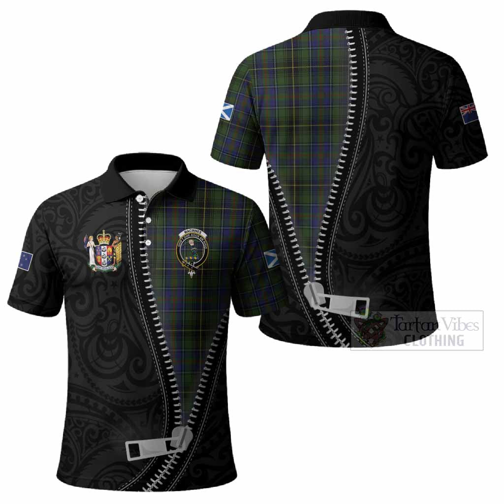 MacInnes (McInnes) Tartan Polo Shirt New Zealand Pattern Unique Zipper Stylized