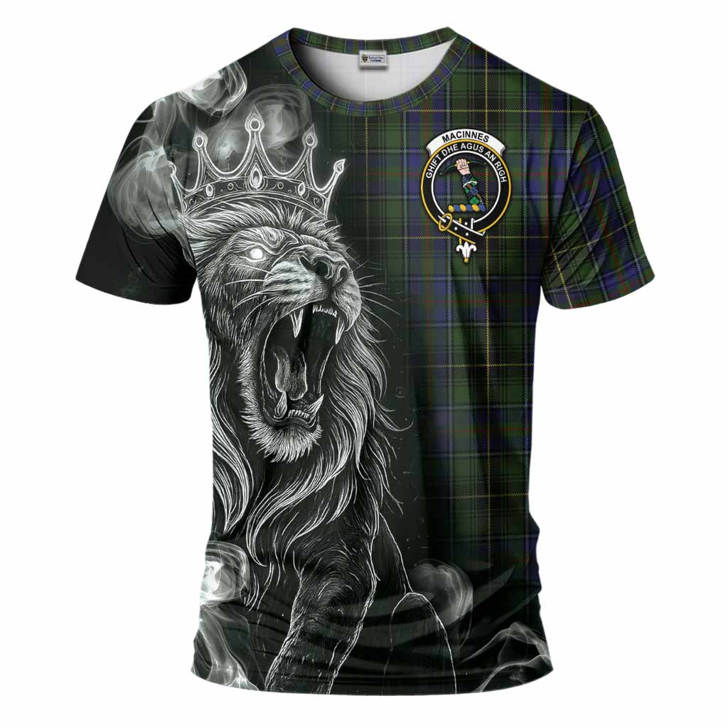 MacInnes (McInnes) Tartan T-Shirt Roaring Lion Heritage