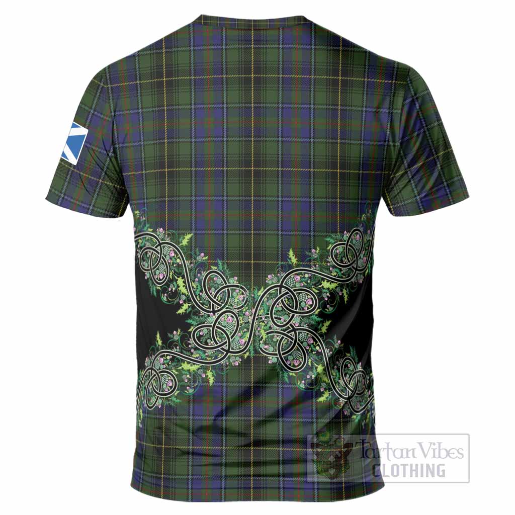 MacInnes (McInnes) Tartan T-Shirt Thistle Scottish Spirit