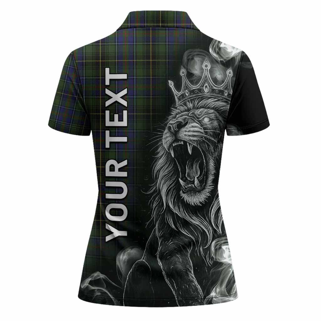 MacInnes (McInnes) Tartan Women Polo Shirt Roaring Lion Heritage