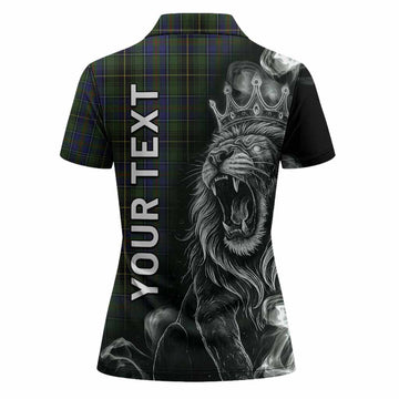 MacInnes (McInnes) Tartan Women Polo Shirt Roaring Lion Heritage