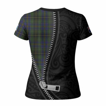 MacInnes (McInnes) Tartan Women T shirt New Zealand Pattern Unique Zipper Stylized