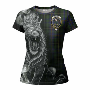 MacInnes (McInnes) Tartan Women T shirt Roaring Lion Heritage