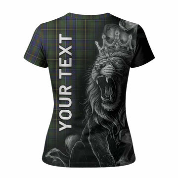 MacInnes (McInnes) Tartan Women T shirt Roaring Lion Heritage