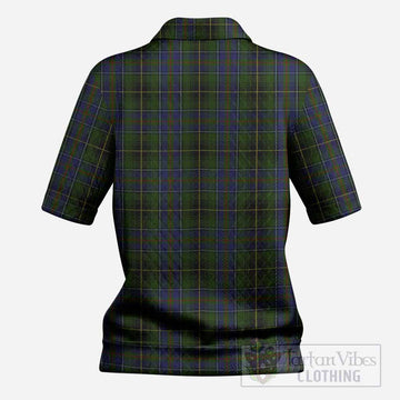 MacInnes (McInnes) Tartan Women’s Polo Sweater Top with Family Crest