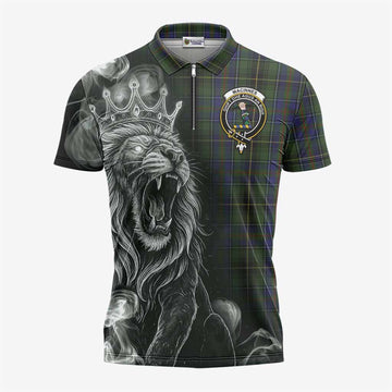 MacInnes (McInnes) Tartan Zipper Polo Shirt Roaring Lion Heritage