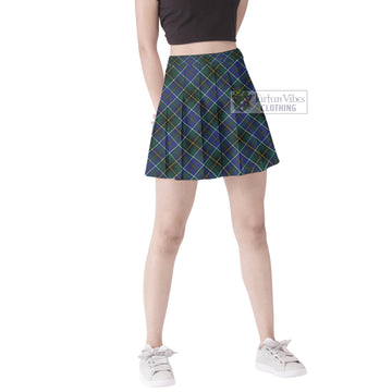 MacInnes Modern Tartan Women's Plated Mini Skirt