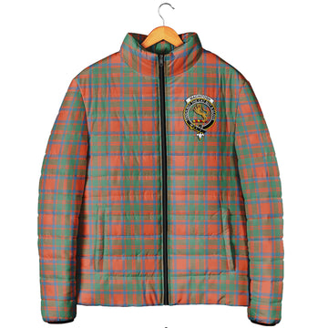 MacIntosh Ancient Tartan Padded Jacket with Family Crest