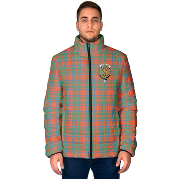 MacIntosh Ancient Tartan Padded Jacket with Family Crest