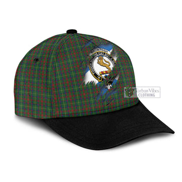 MacIntosh Hunting Tartan Classic Cap with Family Crest In Me Style