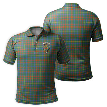 MacIntosh Hunting Ancient Tartan Men's Polo Shirt with Family Crest