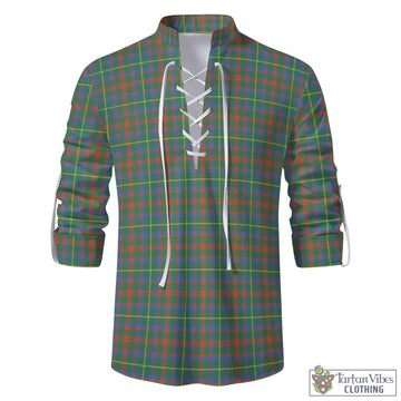 MacIntosh Hunting Ancient Tartan Men's Scottish Traditional Jacobite Ghillie Kilt Shirt