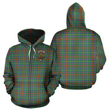 MacIntosh Hunting Ancient Tartan Hoodie with Family Crest