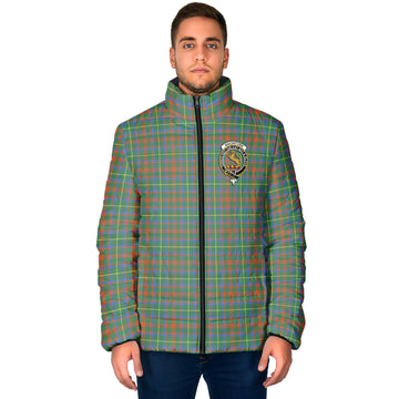 MacIntosh Hunting Ancient Tartan Padded Jacket with Family Crest