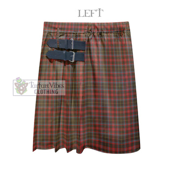 MacIntosh Hunting Weathered Tartan Men's Pleated Skirt - Fashion Casual Retro Scottish Kilt Style