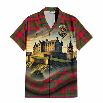 MacIntosh (McIntosh) Tartan Family Crest Hawaiian Shirt with Scottish Ancient Castle Style Kid - Tartan Vibes Clothing