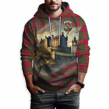 MacIntosh (McIntosh) Tartan Family Crest Hoodie with Scottish Ancient Castle Style Pullover Hoodie - Tartan Vibes Clothing