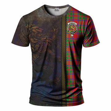 Tartan Vibes Clothing MacIntosh (McIntosh) Tartan Family Crest T-Shirt Alba Gu Brath Be Brave Lion Ancient Style