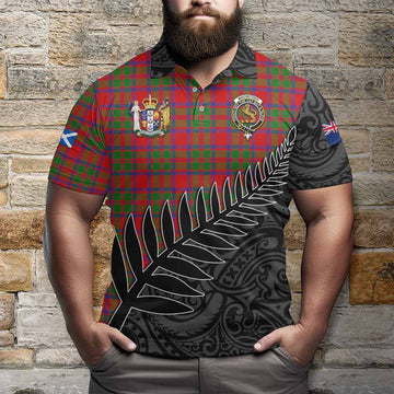 MacIntosh (McIntosh) Crest Tartan Polo Shirt with New Zealand Silver Fern Half Style Kid - Tartan Vibes Clothing