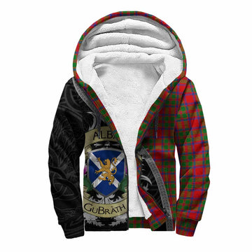 Tartan Vibes Clothing MacIntosh (McIntosh) Tartan Family Crest Sherpa Hoodie Lion Rampant Royal Thistle Shield Celtic Inspired