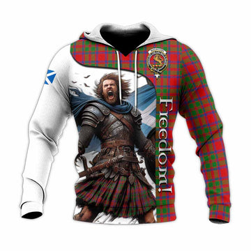 MacIntosh (McIntosh) Crest Tartan Knitted Hoodie Inspired by the Freedom of Scottish Warrior Unisex Knitted Pullover Hoodie - Tartan Vibes Clothing