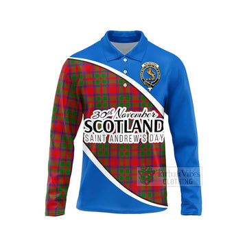 Tartan Vibes Clothing MacIntosh (McIntosh) Family Crest Tartan Long Sleeve Polo Shirt Celebrate Saint Andrew's Day in Style