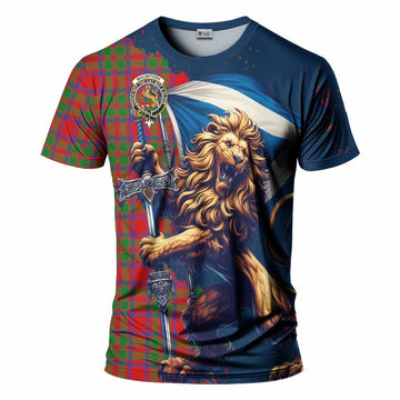 MacIntosh (McIntosh) Tartan Family Crest T-Shirt with Scottish Majestic Lion Kid's Shirt - Tartan Vibes Clothing