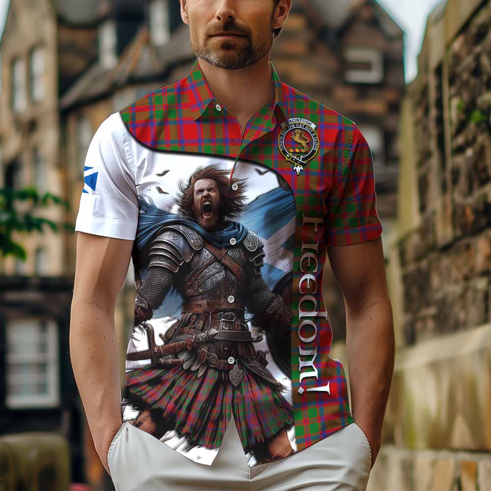 MacIntosh (McIntosh) Crest Tartan Hawaiian Shirt Inspired by the Freedom of Scottish Warrior Kid - Tartan Vibes Clothing