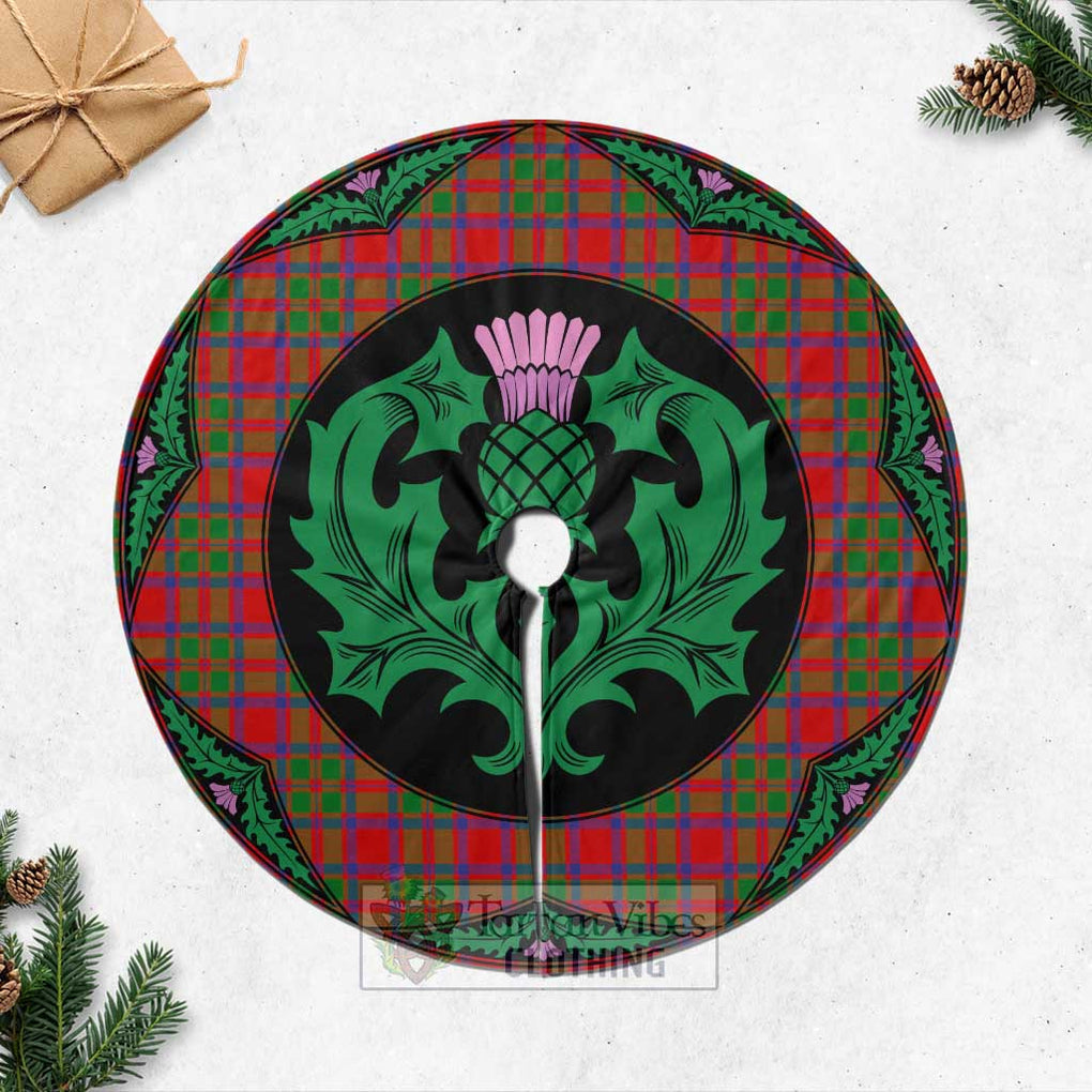 MacIntosh (McIntosh) Tartan Christmas Tree Skirt Scottish Thistle Style Casual Tree Skirts - Tartan Vibes Clothing