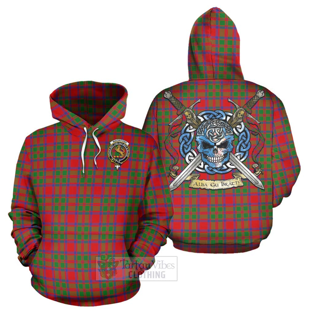 MacIntosh (McIntosh) Tartan Hoodie with Family Crest Celtic Skull Style Zip Hoodie - Tartan Vibes Clothing