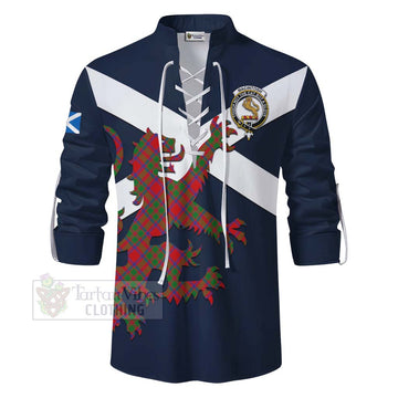 MacIntosh (McIntosh) Tartan Lion Rampant Ghillie Kilt Shirt Proudly Display Your Heritage with Alba Gu Brath and Clan Name - Tartan Vibes Clothing