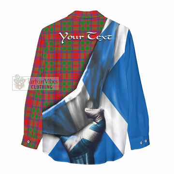 MacIntosh (McIntosh) Tartan Women's Casual Shirt with Family Crest Scotland Patriotic Style - Tartan Vibes Clothing