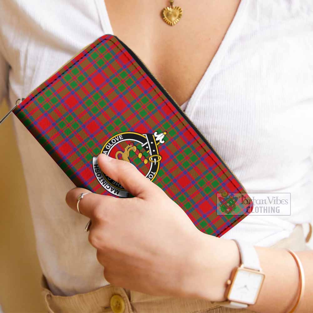 MacIntosh (McIntosh) Tartan Women's Leather Wallet with Family Crest - Tartan Vibes Clothing