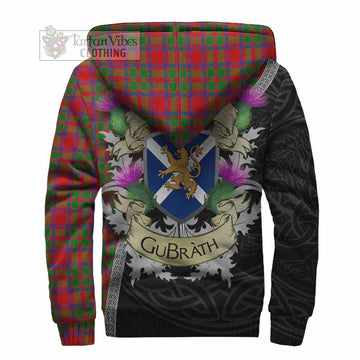 Tartan Vibes Clothing MacIntosh (McIntosh) Tartan Family Crest Sherpa Hoodie Lion Rampant Royal Thistle Shield Celtic Inspired