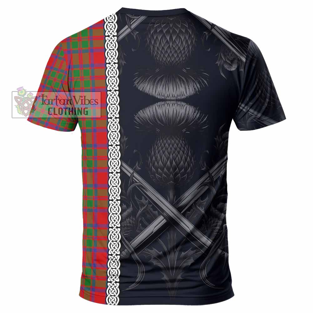 MacIntosh (McIntosh) Tartan T-Shirt with Family Crest Cross Sword Thistle Celtic Vibes - Tartan Vibes Clothing