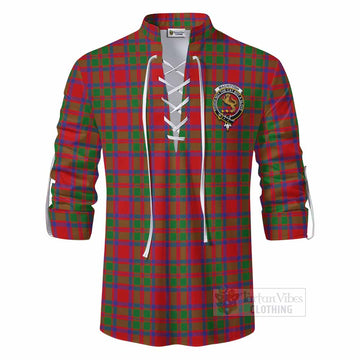 MacIntosh (McIntosh) Tartan Ghillie Kilt Shirt with Family Crest DNA In Me Style - Tartan Vibes Clothing