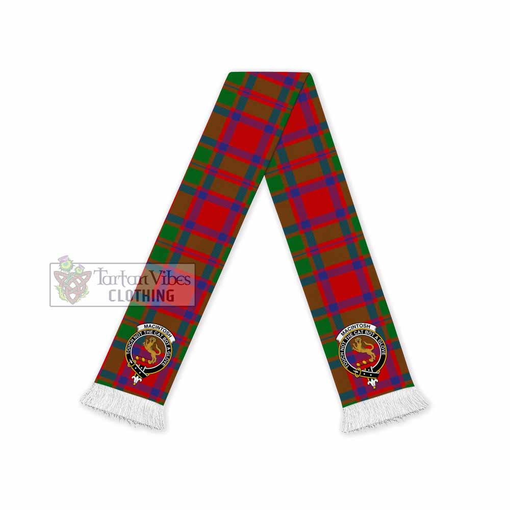 MacIntosh (McIntosh) Tartan Ruffneck Scarf with Family Crest - Tartan Vibes Clothing