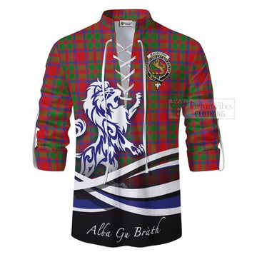 MacIntosh (McIntosh) Tartan Ghillie Kilt Shirt with Alba Gu Brath Regal Lion Emblem - Tartan Vibes Clothing