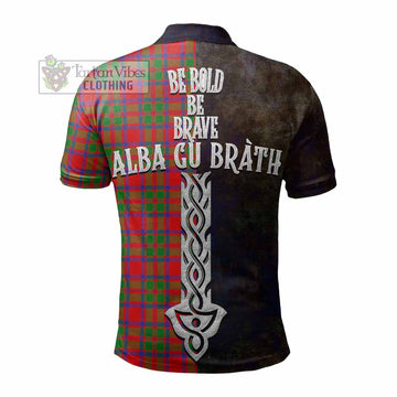 Tartan Vibes Clothing MacIntosh (McIntosh) Tartan Family Crest Polo Shirt Alba Gu Brath Be Brave Lion Ancient Style