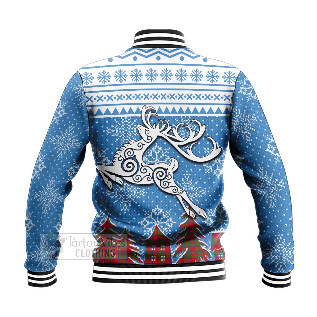MacIntosh (McIntosh) Clan Christmas Baseball Jacket Celtic Reindeer Style - Tartan Vibes Clothing