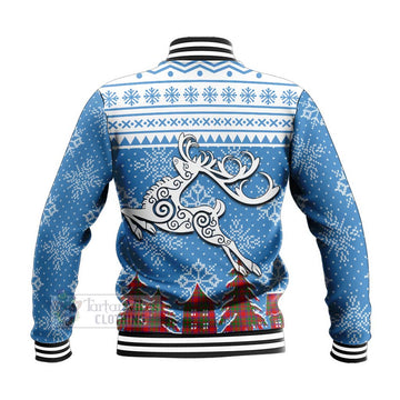 MacIntosh (McIntosh) Clan Christmas Baseball Jacket Celtic Reindeer Style - Tartan Vibes Clothing