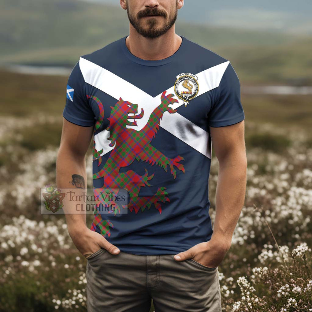Tartan Vibes Clothing MacIntosh (McIntosh) Tartan Lion Rampant T-Shirt – Proudly Display Your Heritage with Alba Gu Brath and Clan Name