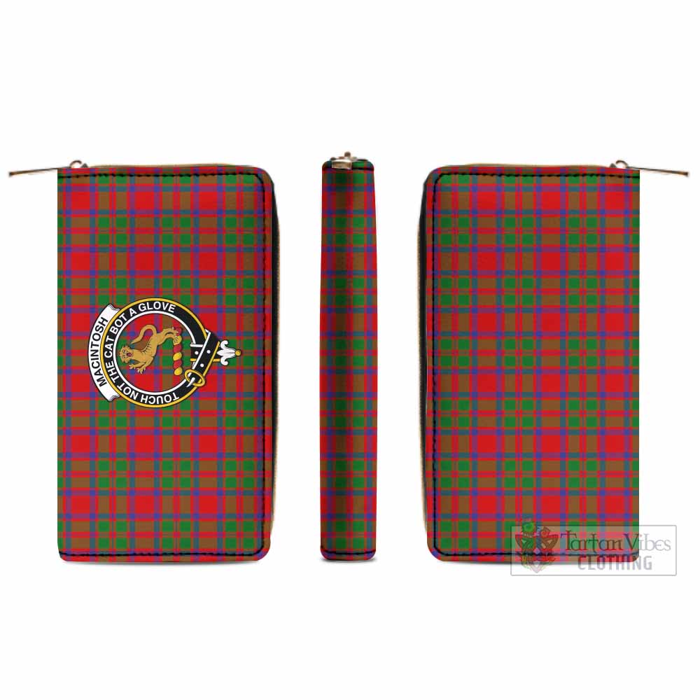 MacIntosh (McIntosh) Tartan Women's Leather Wallet with Family Crest - Tartan Vibes Clothing