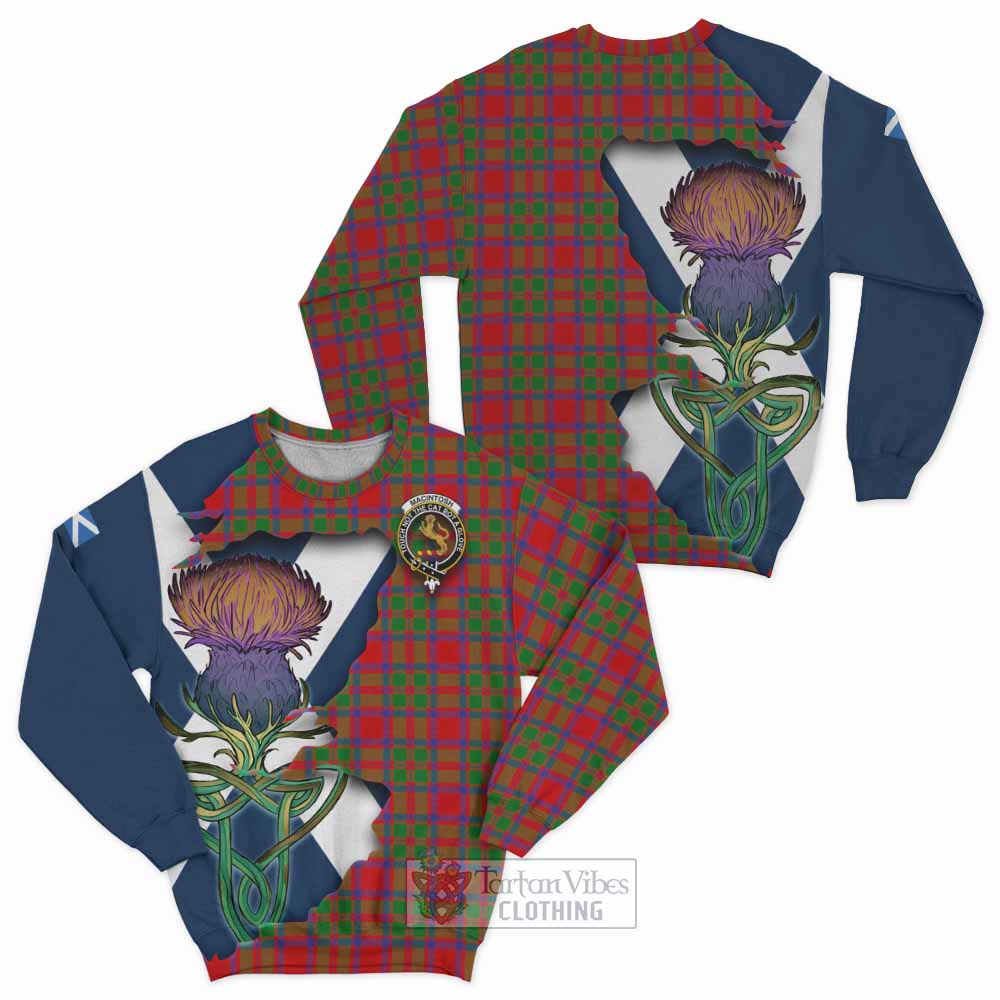 MacIntosh (McIntosh) Tartan Family Crest Sweatshirt Scottish Thistle Celtic Inspired - Tartan Vibes Clothing