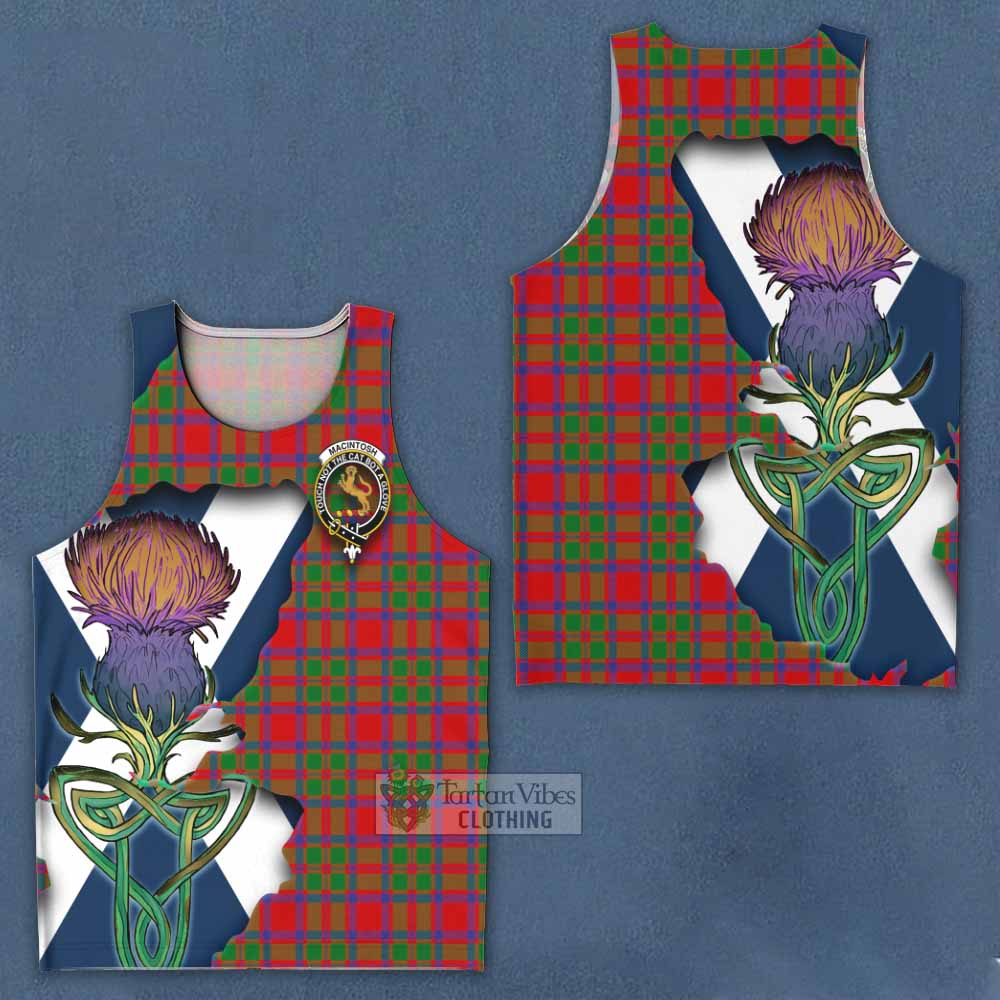 MacIntosh (McIntosh) Tartan Family Crest Men's Tank Top Scottish Thistle Celtic Inspired - Tartan Vibes Clothing