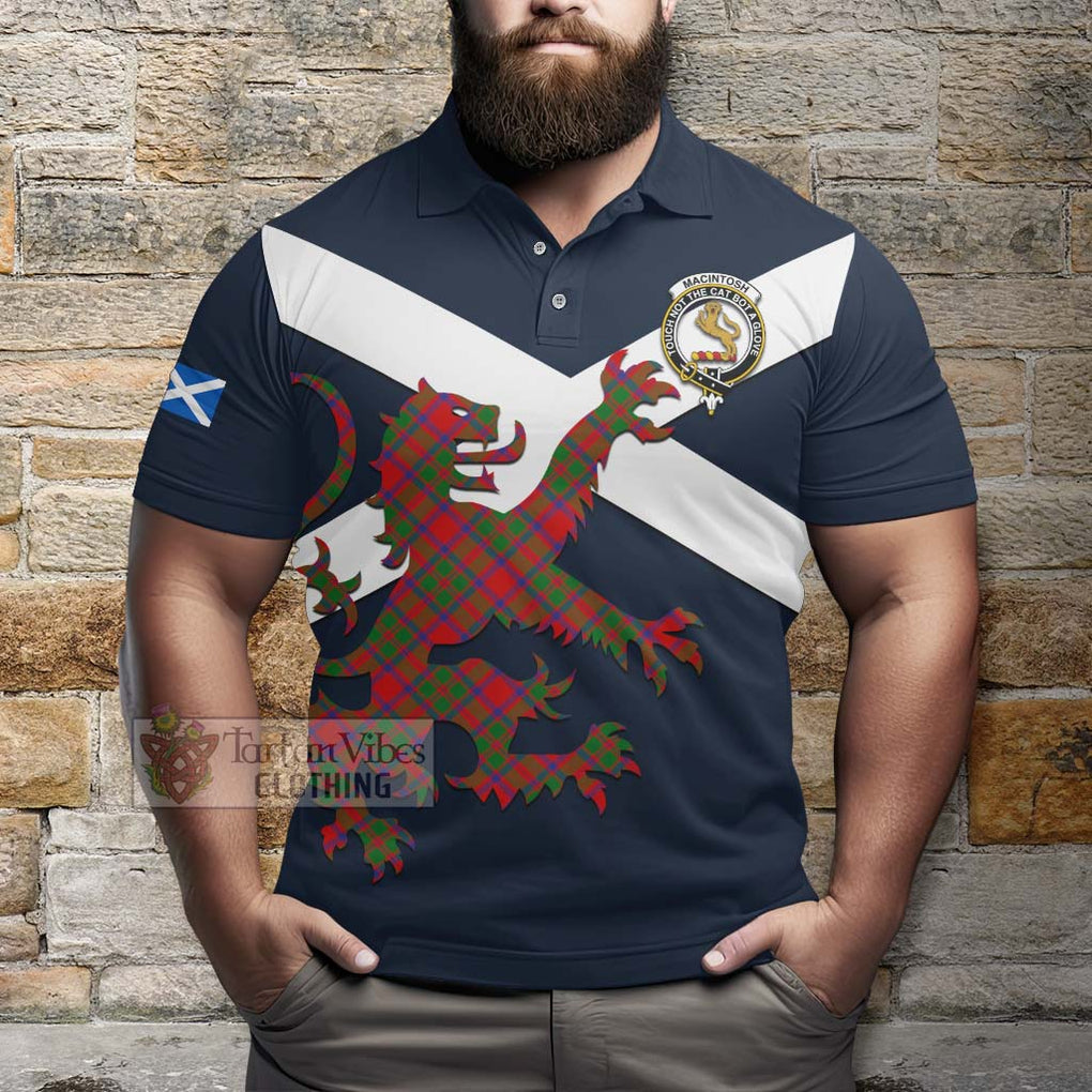 Tartan Vibes Clothing MacIntosh (McIntosh) Tartan Lion Rampant Polo Shirt – Proudly Display Your Heritage with Alba Gu Brath and Clan Name
