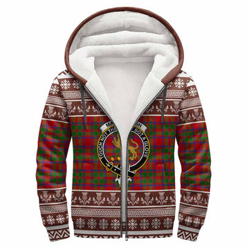 MacIntosh (McIntosh) Clan Tartan Christmas Fleece Hoodie with Family Crest - Tartan Vibes Clothing